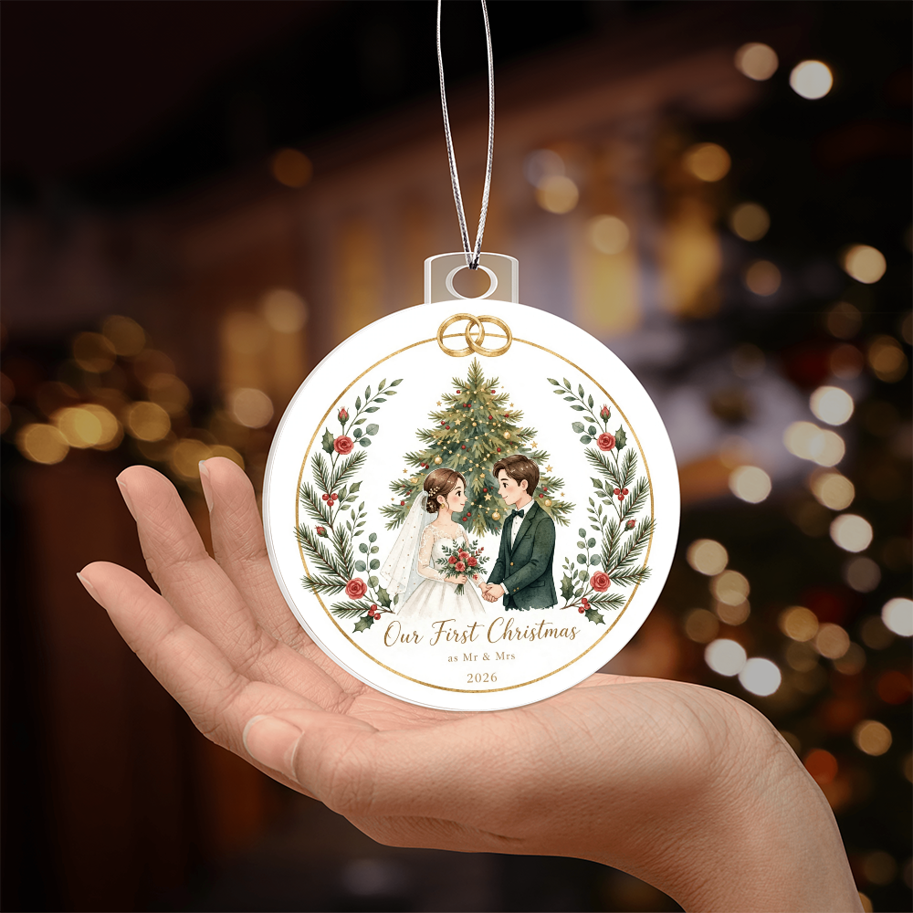 Our First Christmas as Mr & Mrs 2026 ornament