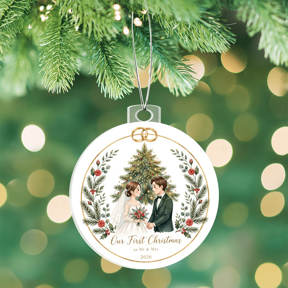 Our First Christmas as Mr & Mrs 2026 ornament