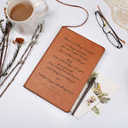 Inspirational Leather Journal – I Believe in You, Encouragement Gift Notebook