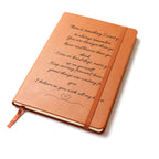 Inspirational Leather Journal – I Believe in You, Encouragement Gift Notebook