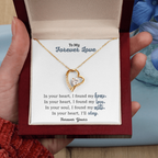 To My Forever Love Heart Necklace – Romantic Jewelry Gift for Your Partner
