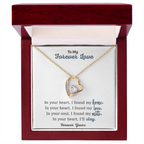 To My Forever Love Heart Necklace – Romantic Jewelry Gift for Your Partner