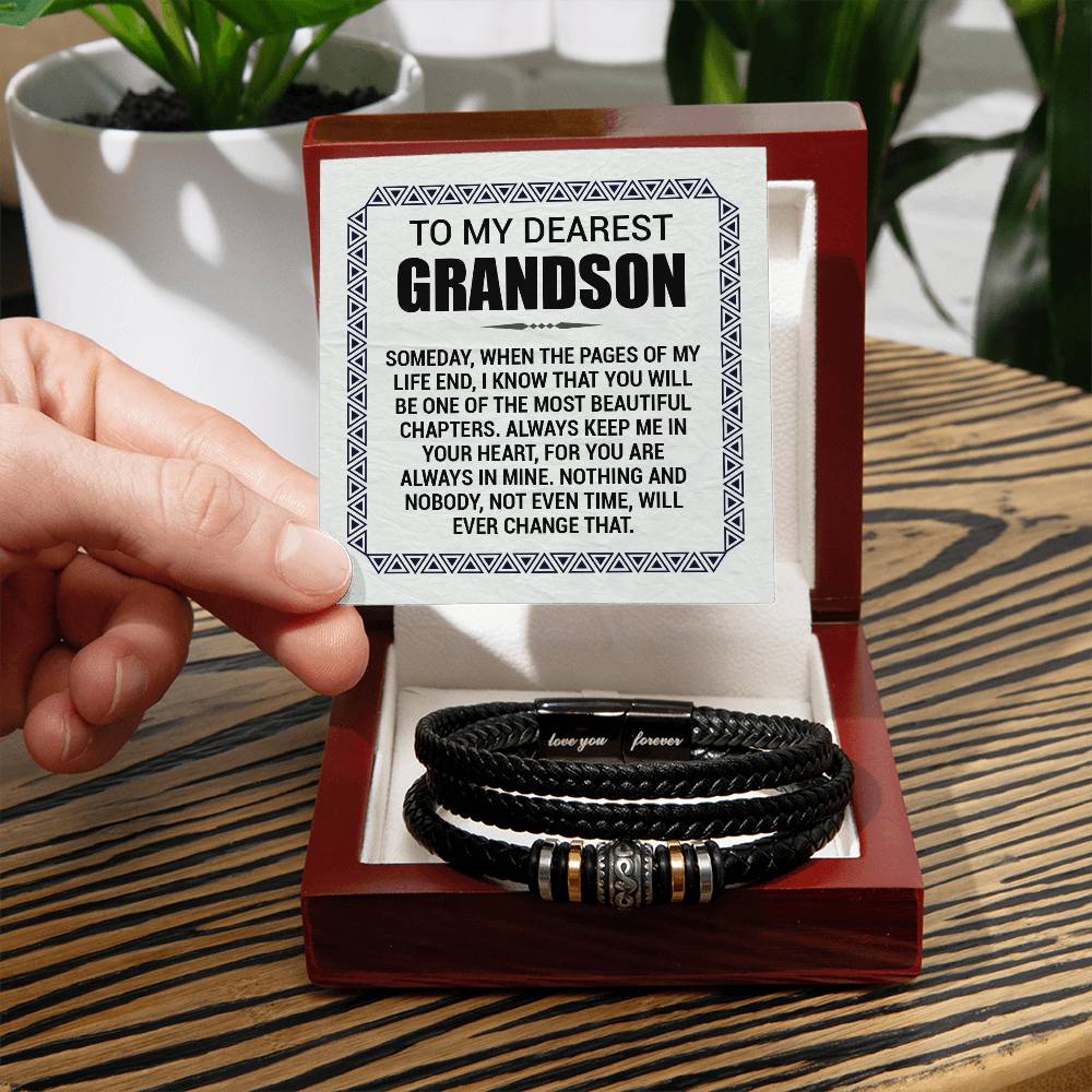 Love You Forever To My Grandson Bracelet Pages Of My Life
