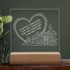In Your Heart I Found My Home – LED Acrylic Plaque, Romantic Love Gift
