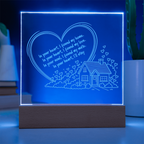 In Your Heart I Found My Home – LED Acrylic Plaque, Romantic Love Gift