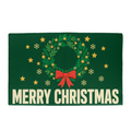 Merry Christmas Wreath Door Mat - 'Merry Christmas' Welcome Mat