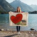 In Your Heart I Found My Home Blanket – Romantic Love Gift for Couples, Anniversary & Wedding Gift