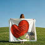 In Your Heart I Found My Home Blanket – Romantic Love Gift for Couples, Anniversary & Wedding Gift