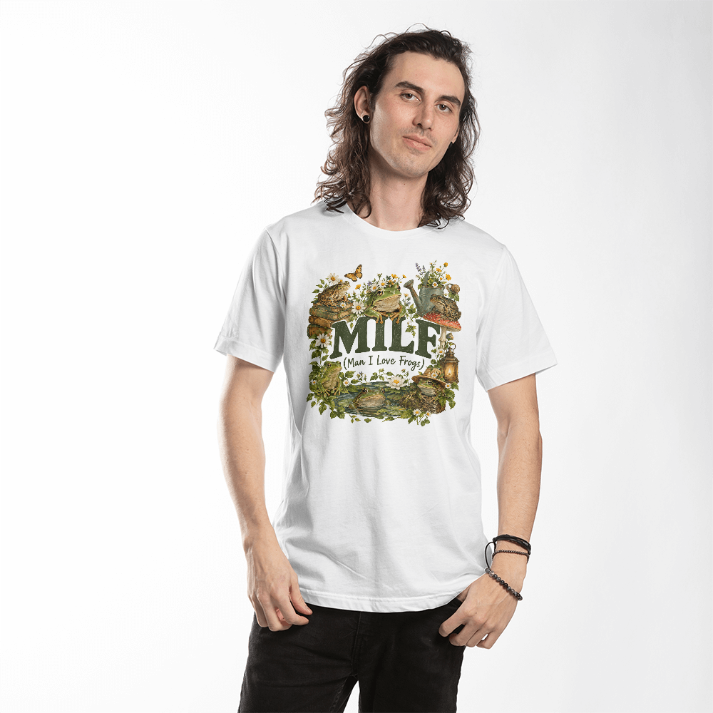 MILF (Man I Love Frogs) Cottagecore T-Shirt