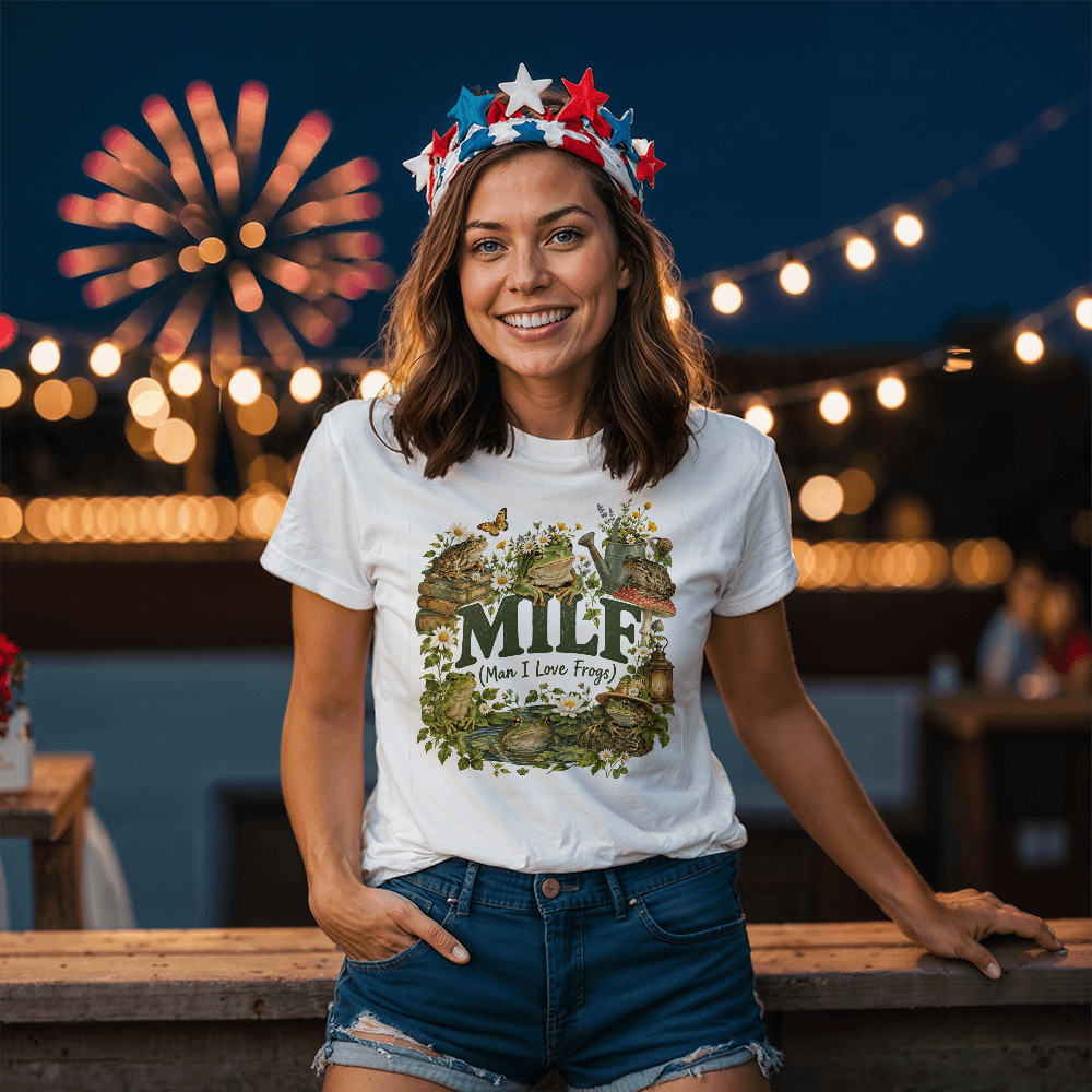 MILF (Man I Love Frogs) Cottagecore T-Shirt