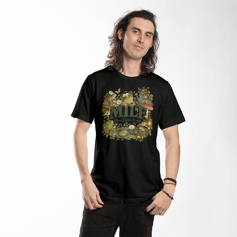 MILF (Man I Love Frogs) Cottagecore T-Shirt