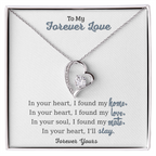 To My Forever Love Heart Necklace – Romantic Jewelry Gift for Your Partner