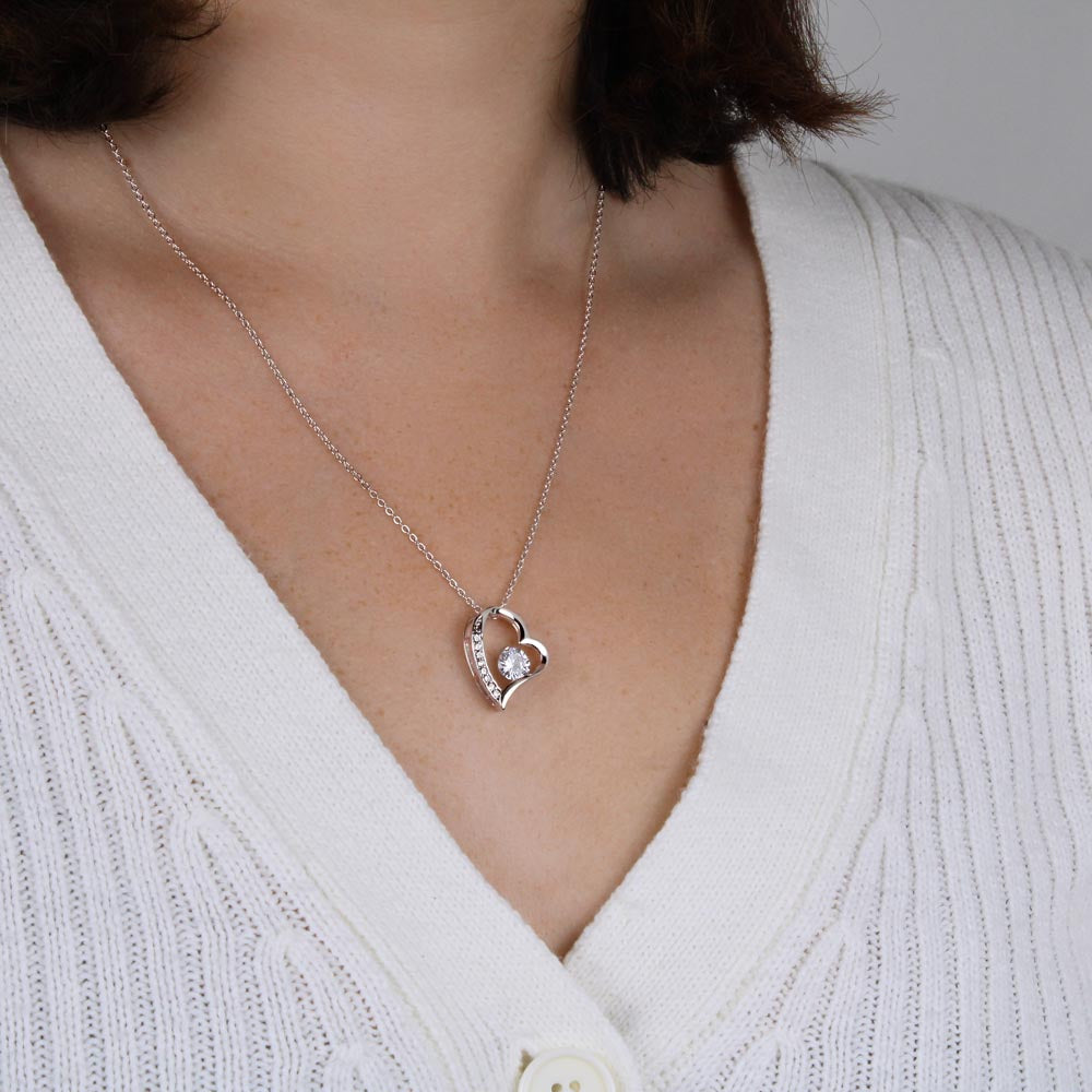 To My Forever Love Heart Necklace – Romantic Jewelry Gift for Your Partner