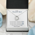 To My Forever Love Heart Necklace – Romantic Jewelry Gift for Your Partner