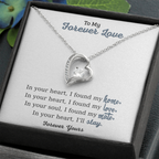 To My Forever Love Heart Necklace – Romantic Jewelry Gift for Your Partner