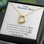 To My Forever Love Heart Necklace – Romantic Jewelry Gift for Your Partner