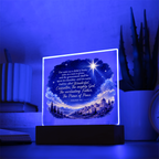Isaiah 9:6 Christmas LED Acrylic Plaque – Star of Bethlehem Christian Scripture Light