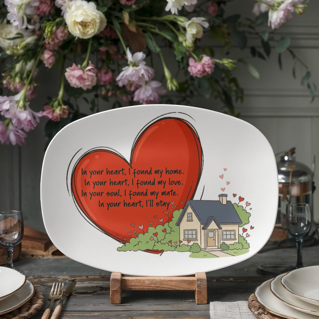 In Your Heart, I Found My Home – Heart & House Serving Platter