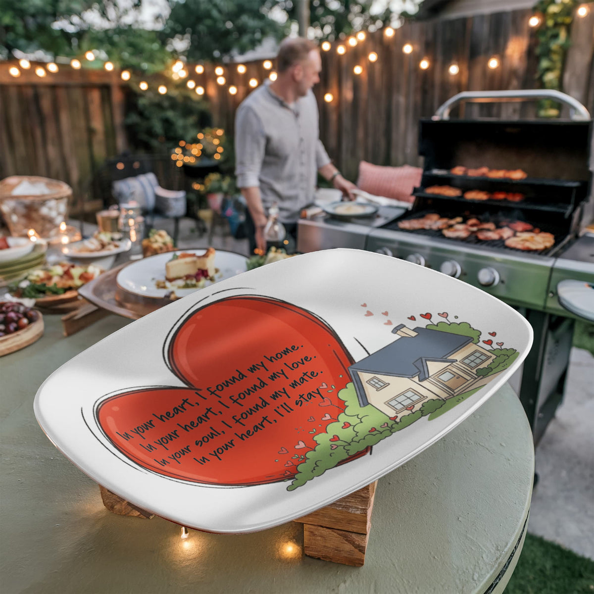 In Your Heart, I Found My Home – Heart & House Serving Platter