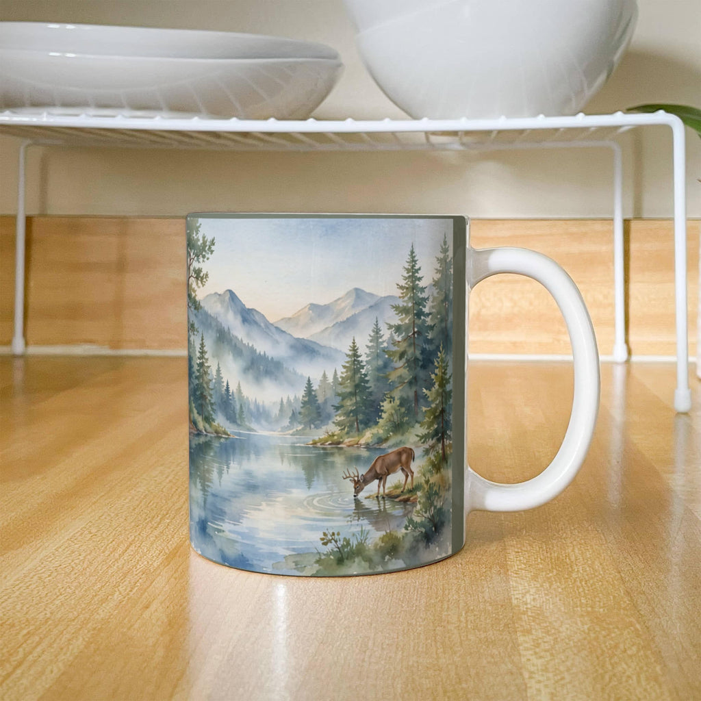 To My Husband Mug - 'My Favorite Hello' Mountain Lake Love Letter Coffee Mug
