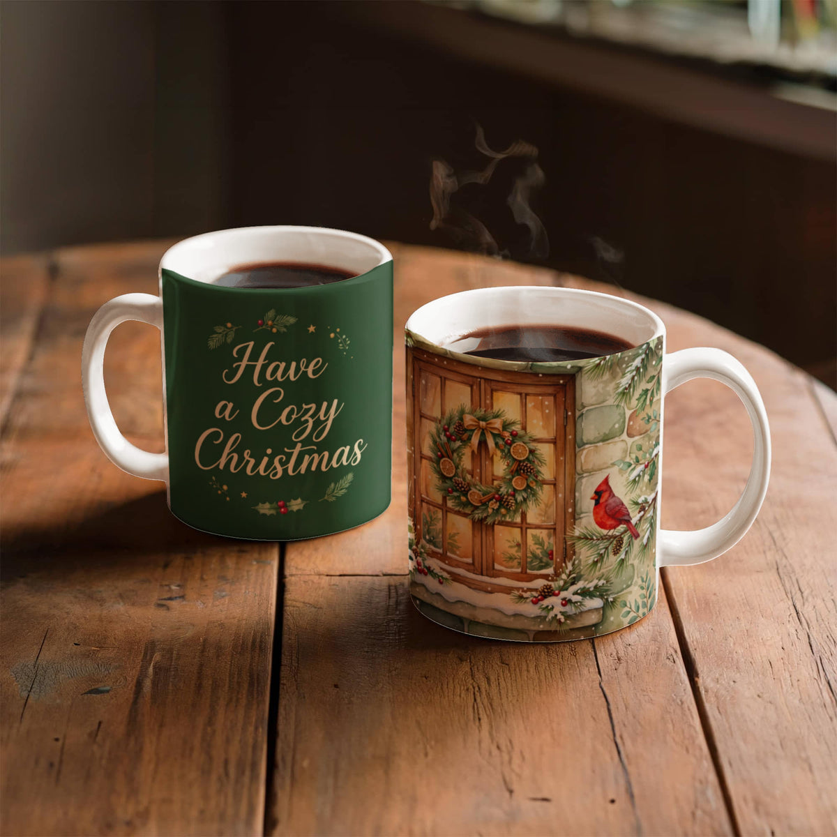 Cottage Window — Have a Cozy Christmas