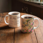 To My Mom Mug - 'Everything I Am, You Helped Me to Be' Rose Garden Coffee Mug