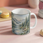 To My Husband Mug - 'My Favorite Hello' Mountain Lake Love Letter Coffee Mug