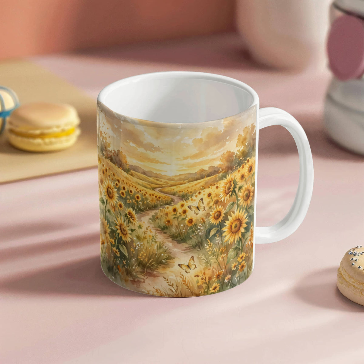 To My Best Friend Mug - 'Life Is So Much Better With You in It' Sunflower Coffee Mug
