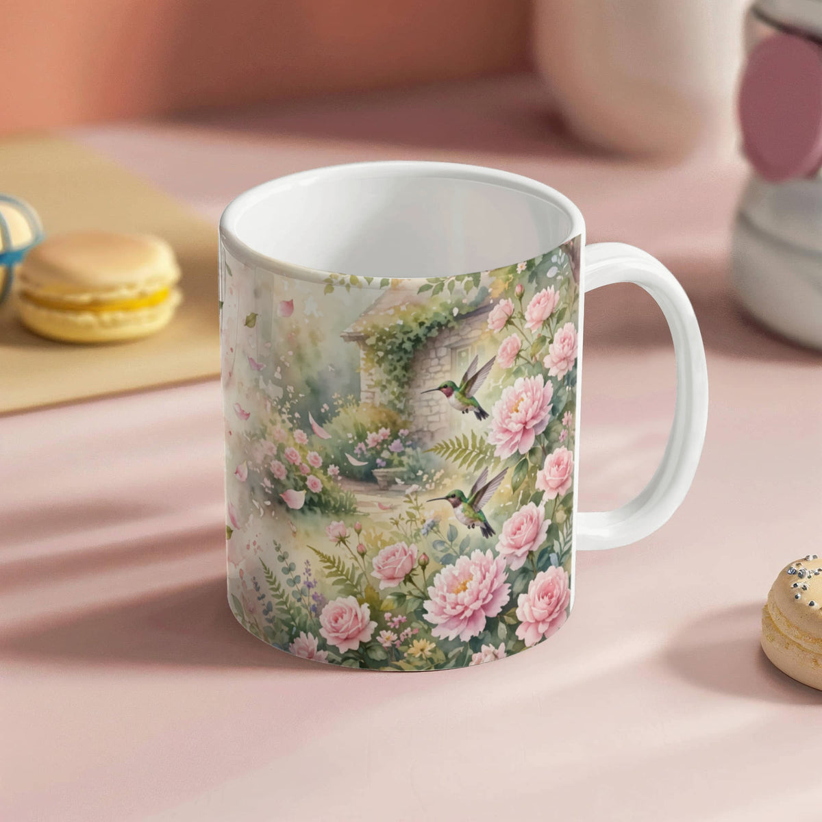 To My Mom Mug - 'Everything I Am, You Helped Me to Be' Rose Garden Coffee Mug
