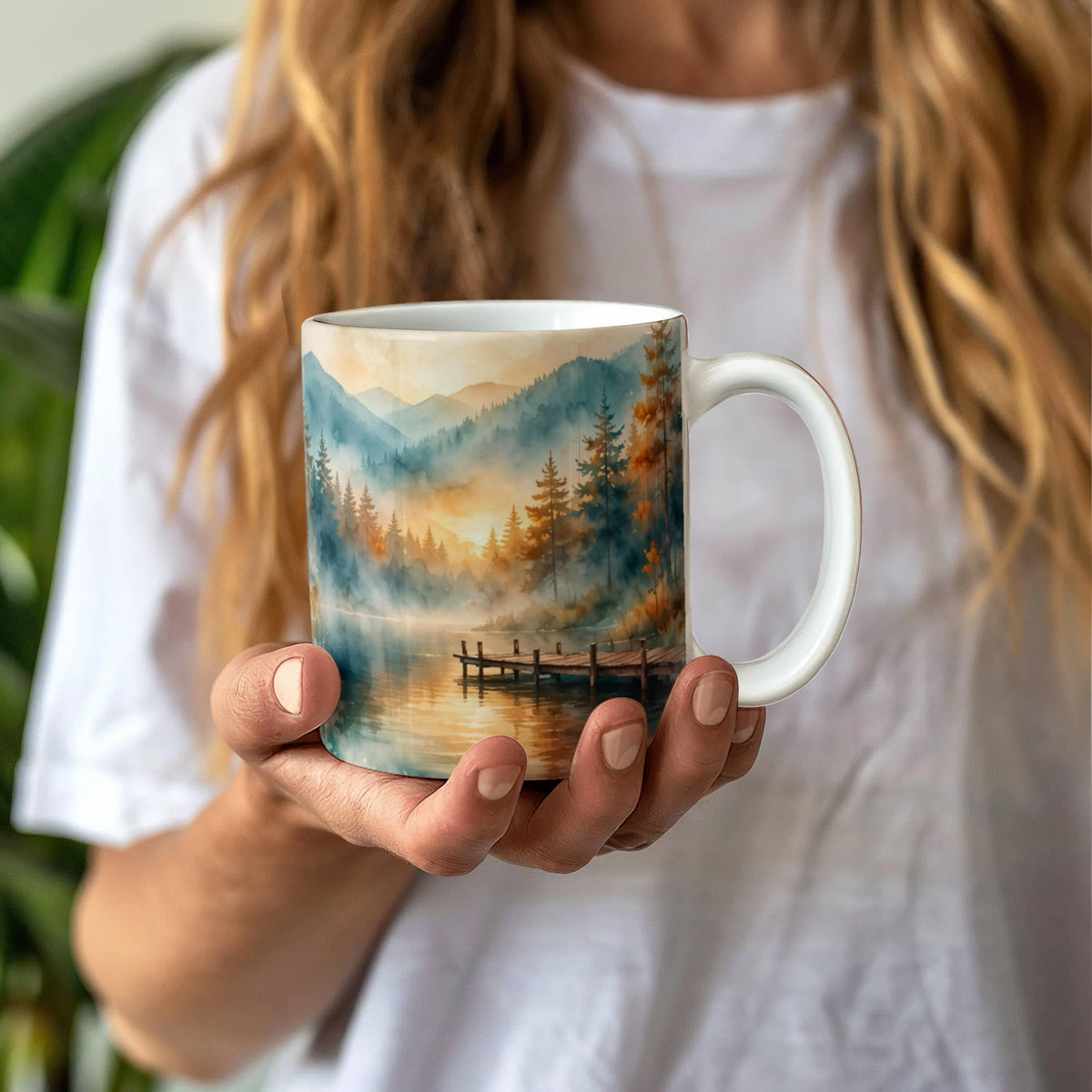 To My Dad Mug - 'Thank You for Believing in Me' Fishing Lake Coffee Mug