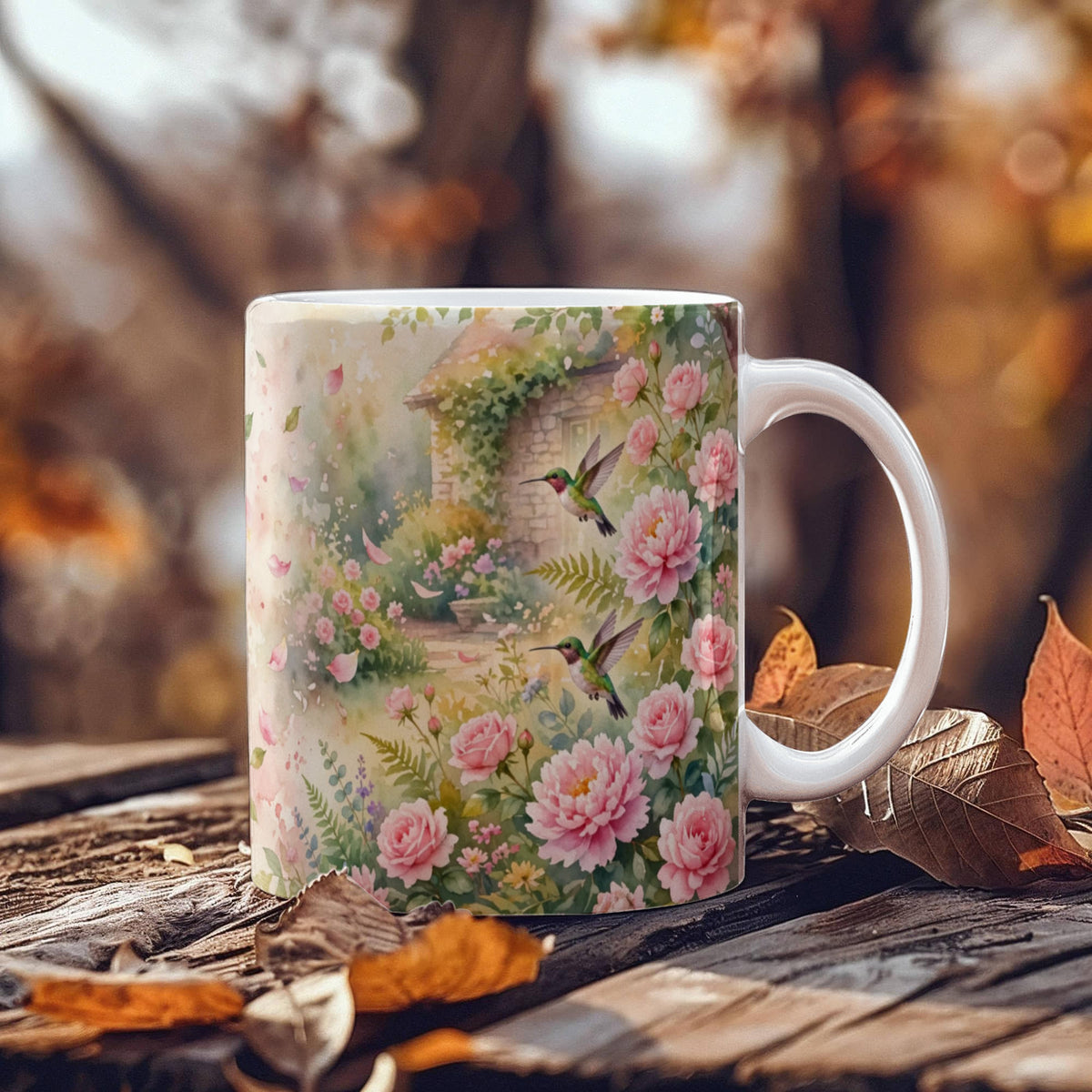 To My Mom Mug - 'Everything I Am, You Helped Me to Be' Rose Garden Coffee Mug