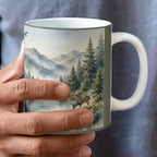 To My Husband Mug - 'My Favorite Hello' Mountain Lake Love Letter Coffee Mug