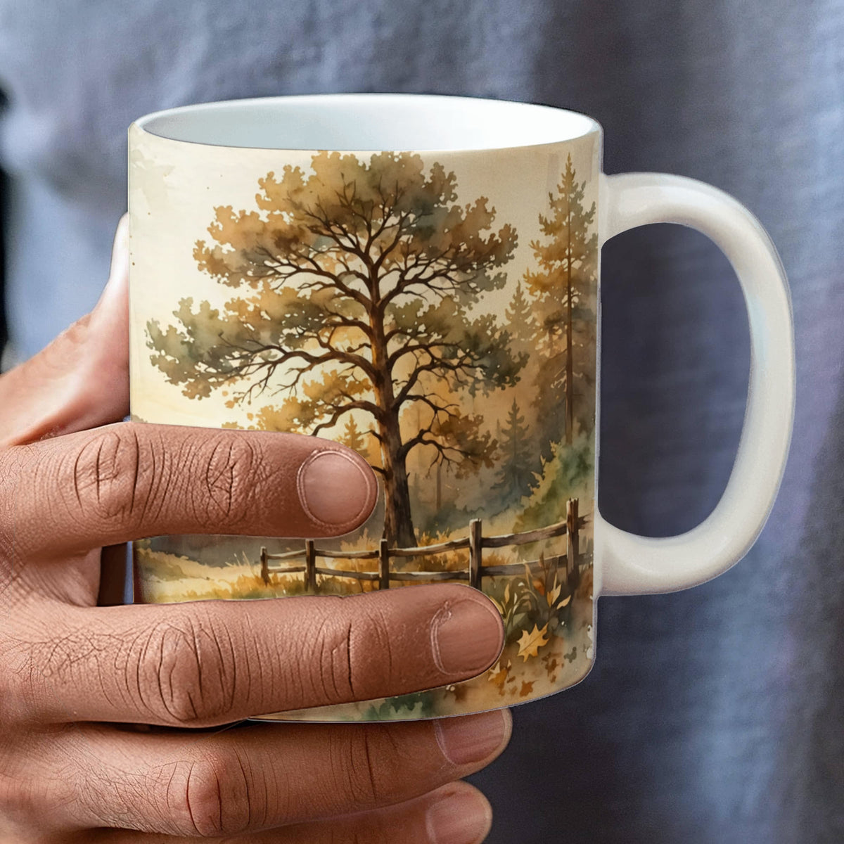 To My Grandpa Mug - 'Your Legacy Lives On in All of Us' Oak & Pines Coffee Mug