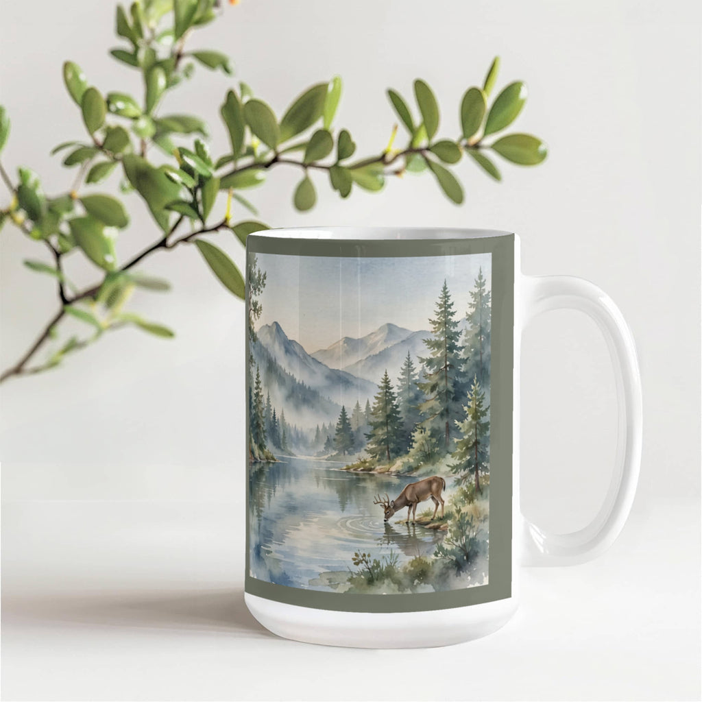 To My Husband Mug - 'My Favorite Hello' Mountain Lake Love Letter Coffee Mug