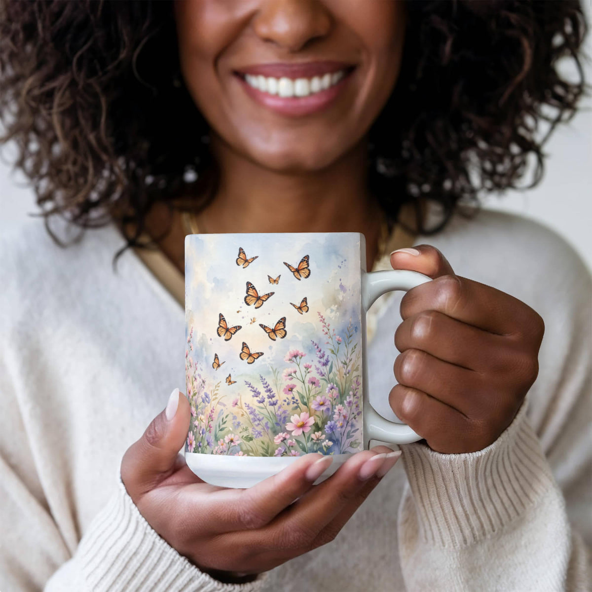 To My Daughter Mug - 'Never Forget Your Way Back Home' Butterfly Coffee Mug