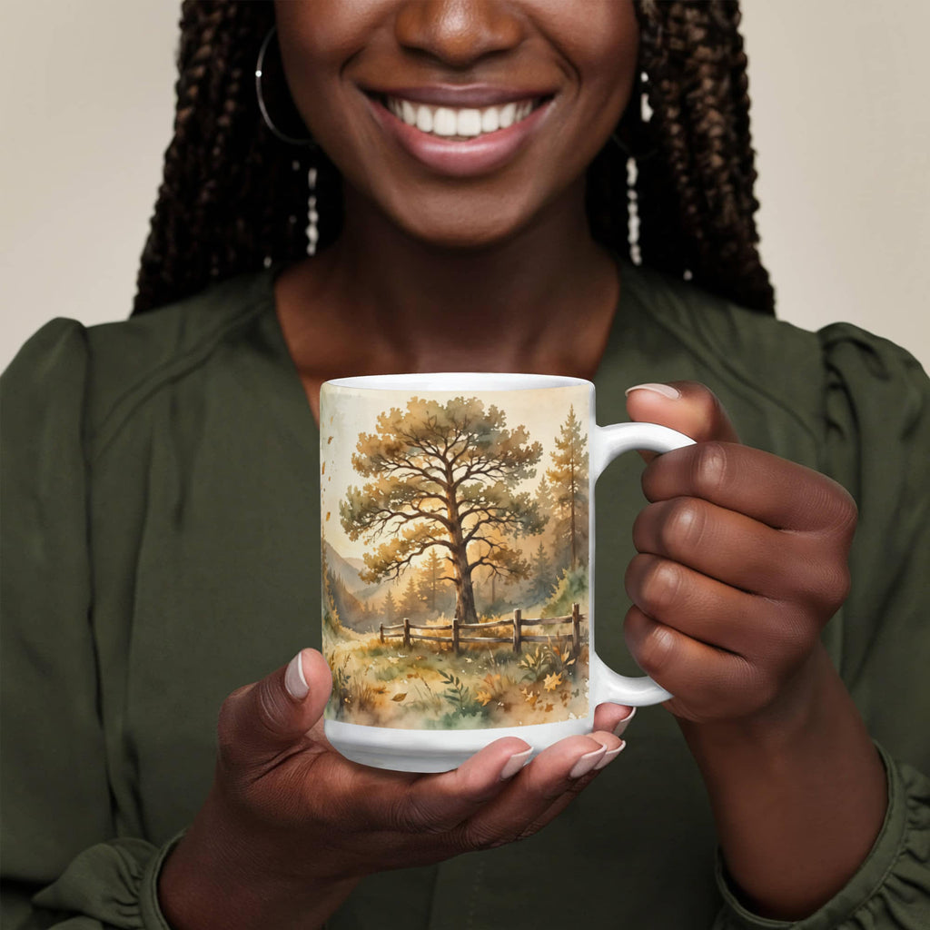 To My Grandpa Mug - 'Your Legacy Lives On in All of Us' Oak & Pines Coffee Mug