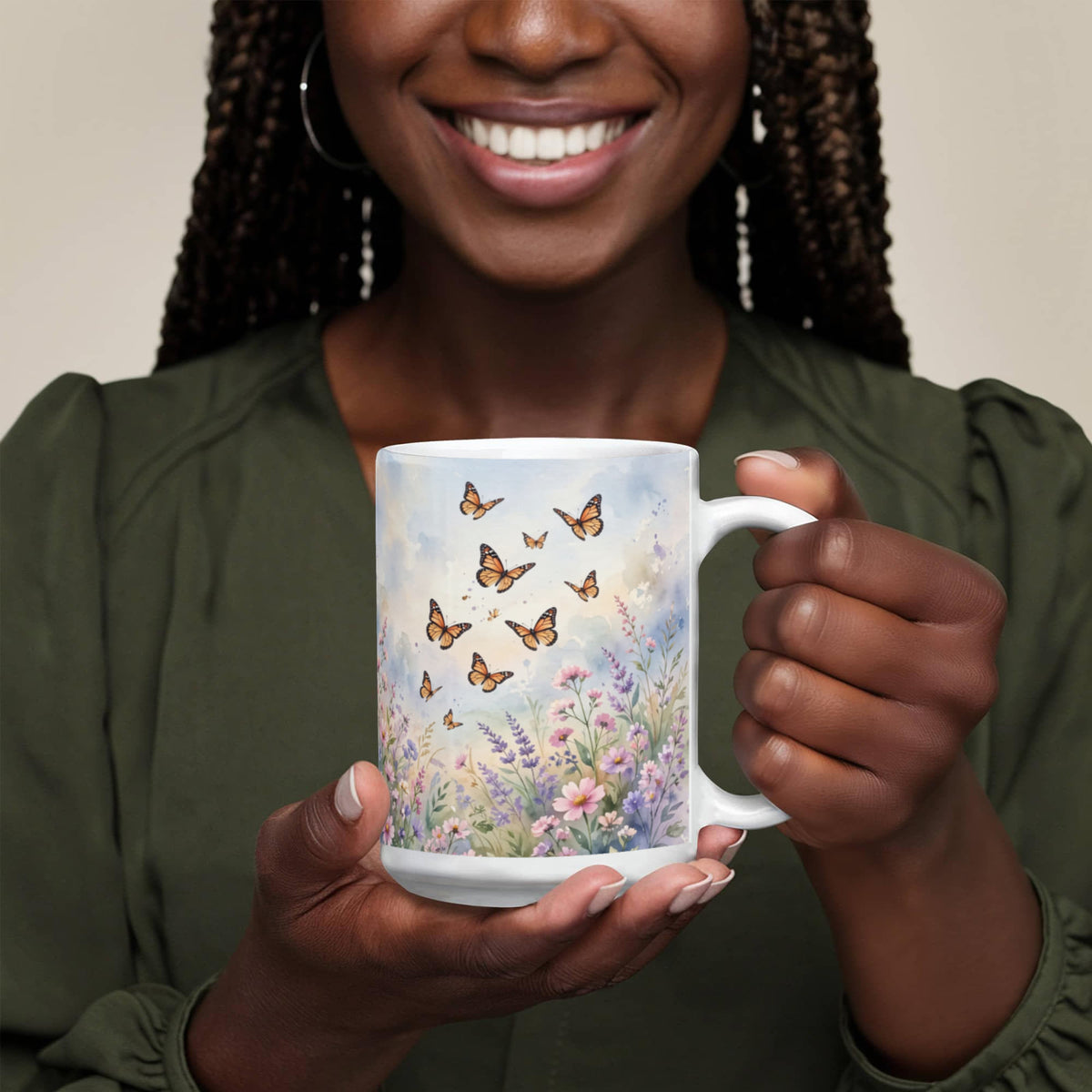 To My Daughter Mug - 'Never Forget Your Way Back Home' Butterfly Coffee Mug