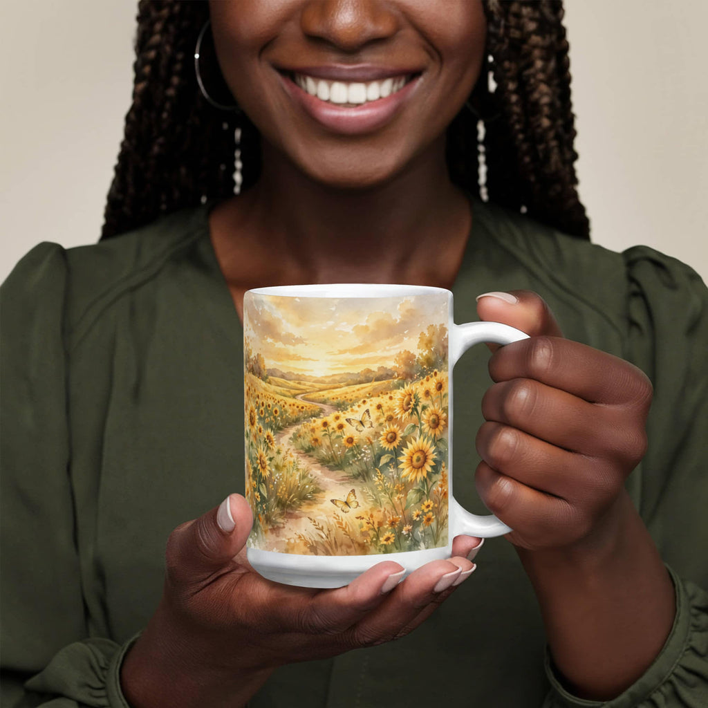 To My Best Friend Mug - 'Life Is So Much Better With You in It' Sunflower Coffee Mug