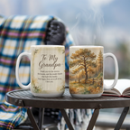 To My Grandpa Mug - 'Your Legacy Lives On in All of Us' Oak & Pines Coffee Mug