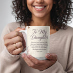 To My Daughter Mug - 'Never Forget Your Way Back Home' Butterfly Coffee Mug