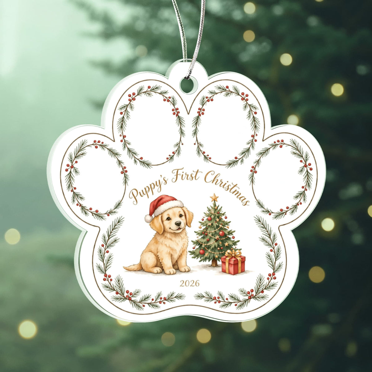 Puppy's First Christmas 2026 — paw version