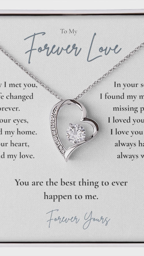 To My Forever Love Necklace - The Day I Met You message card gift video