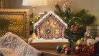 Gingerbread House LED Plaque – Custom Cut Acrylic Christmas Night Light
